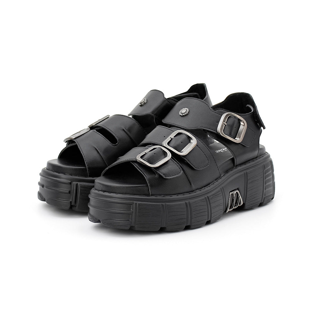 Black Womens Platform Sandals alt