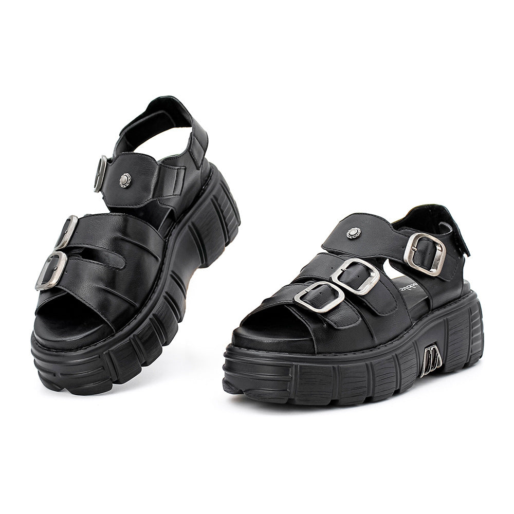 Black Womens Platform Sandals