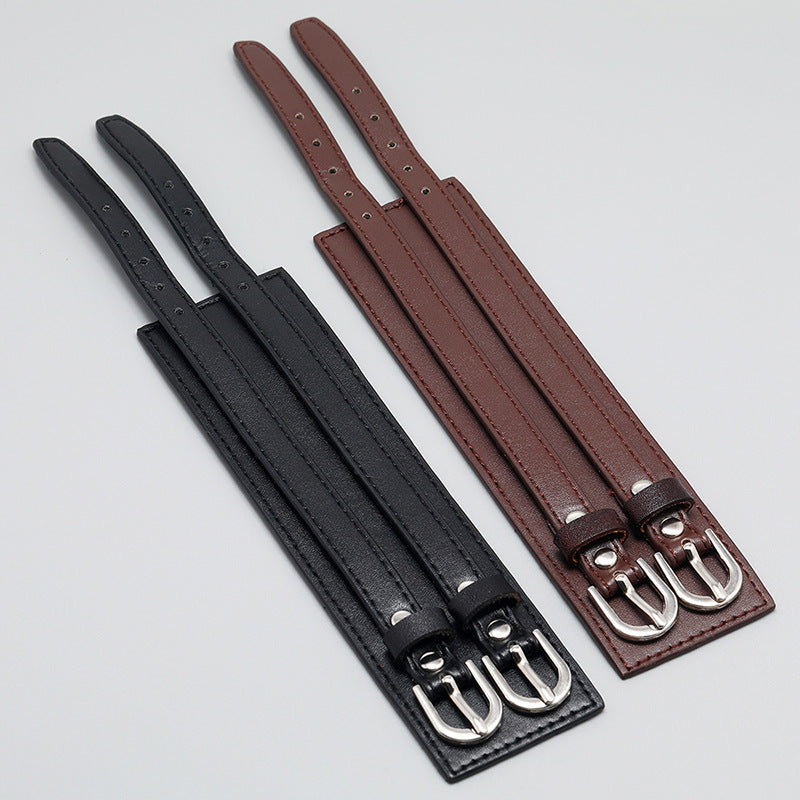 Black Wrist Cuffs punk bracelets