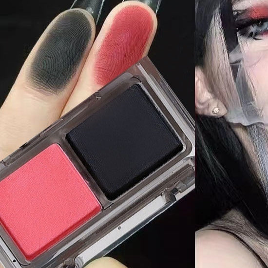 Black and Red Eye Shadow Palette Goth DIKALU