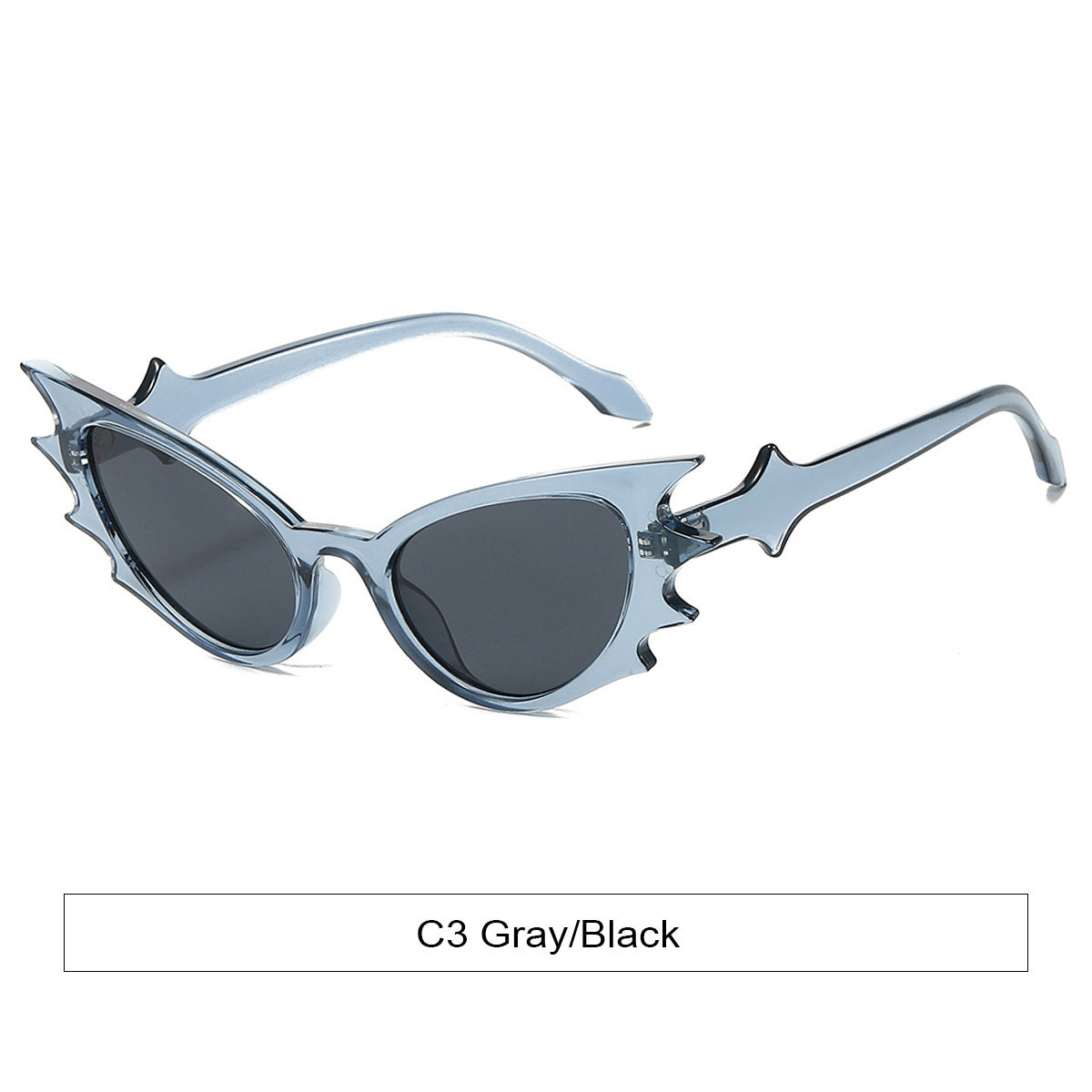 Blue Bat Sunglasses Goth