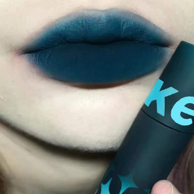Blue Matte Liquid Lipstick Gothic