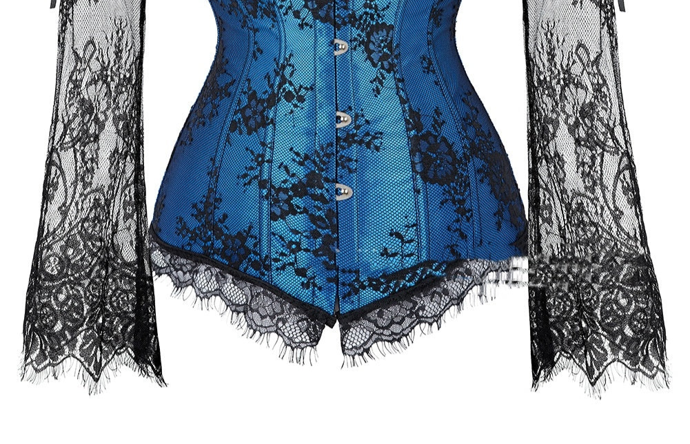 Blue Sleeve Corset