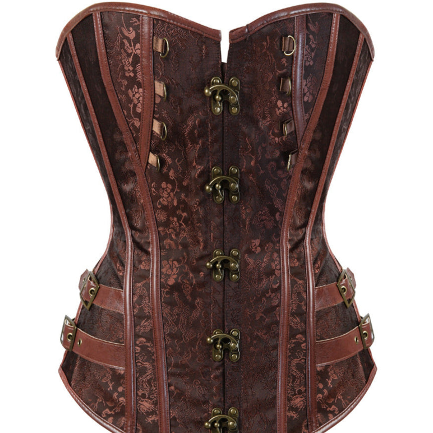 Brown Steampunk Corset top