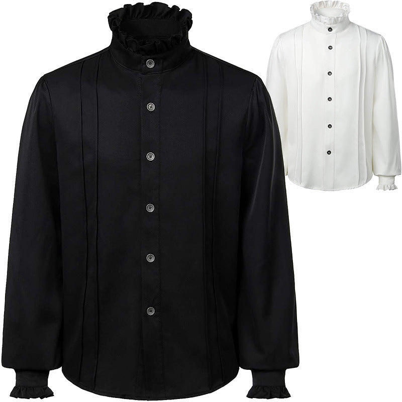 Classic Gothic Shirt for Men black