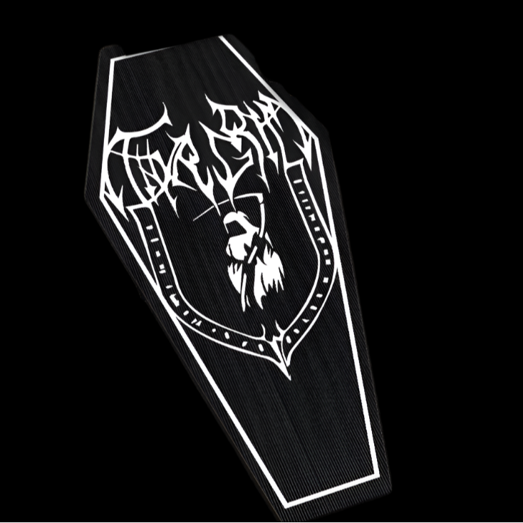 Coffin Shape Gothic Letter Rug