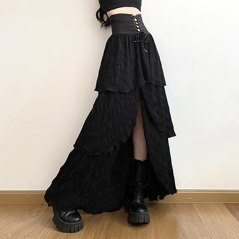 Corset Goth Maxi Skirt