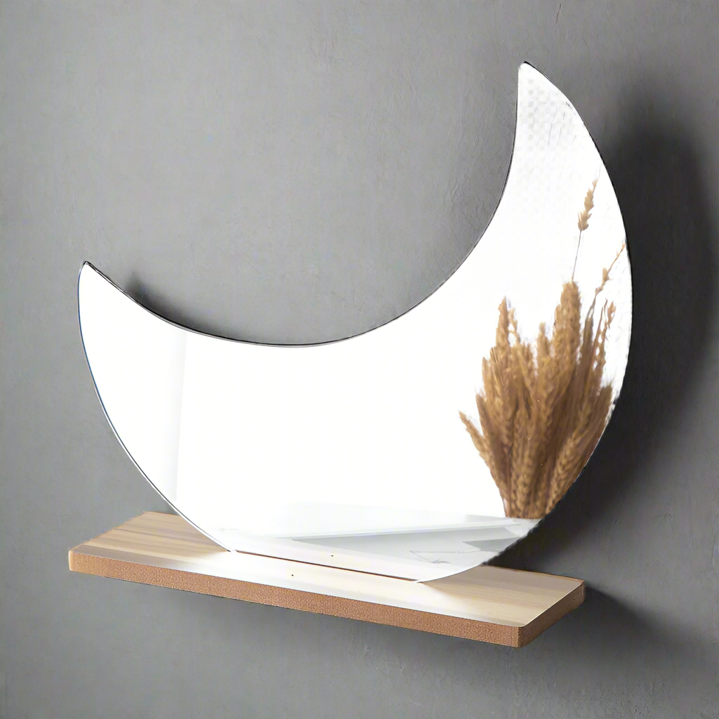 Crescent half Moon Mirror