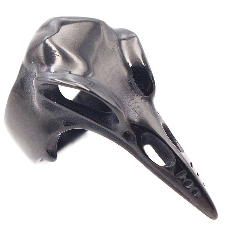 Crow Skull Titanium Steel Ring