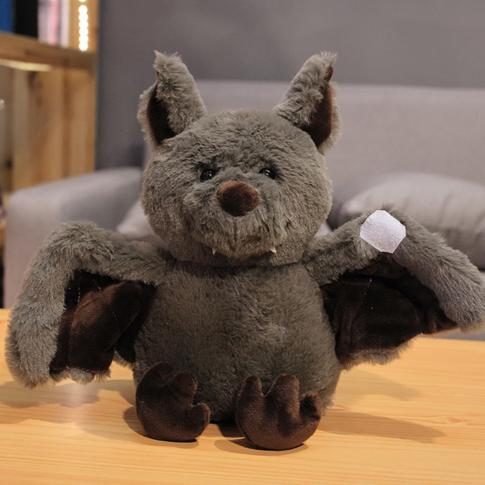 velcro closure wings Cute Goth Bat Stuffie