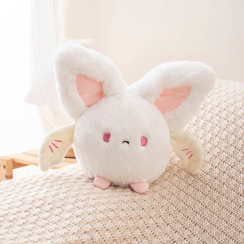 Cute goth Bat Plush Animal white