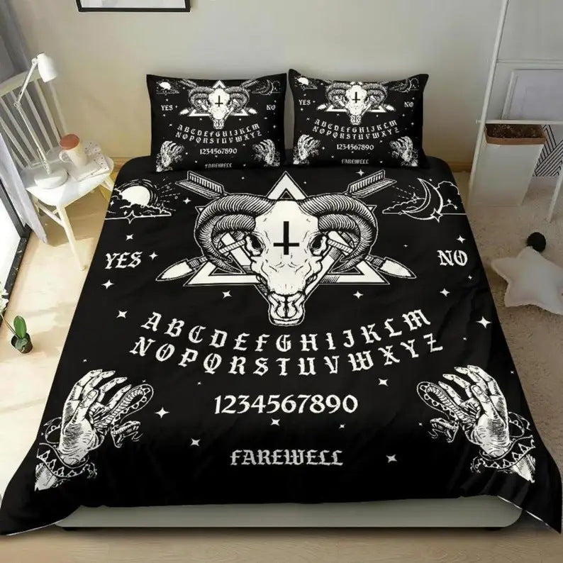 Demon Ouija Board Bedding Set