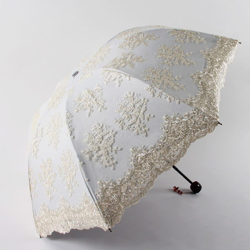 Embroidered Lace Parasol Gothic