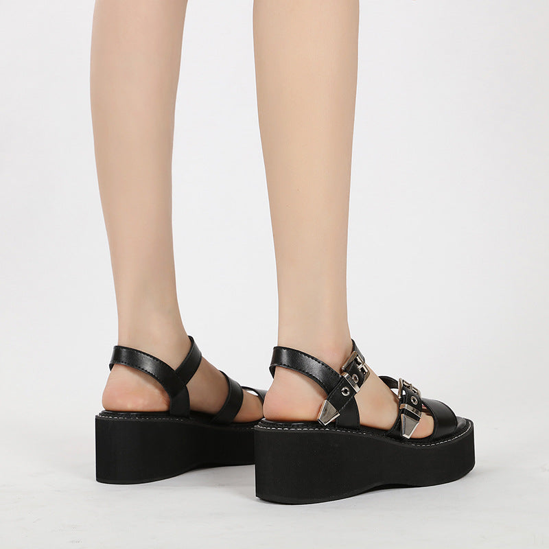 emo Platform Sandals Womens