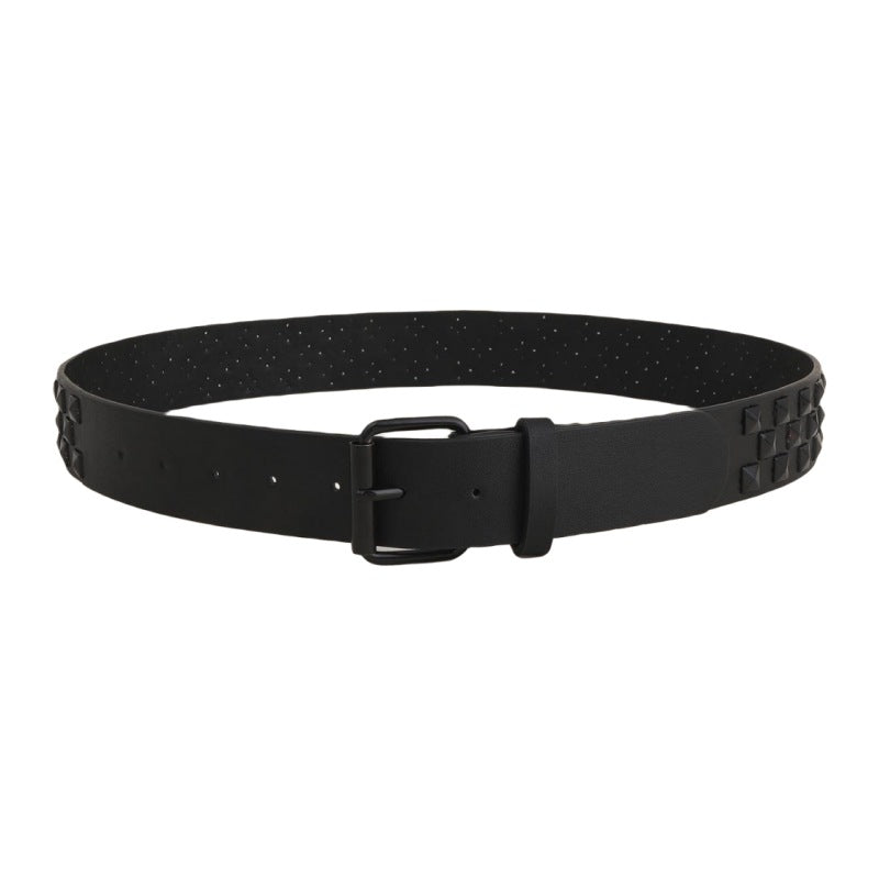 Emo Punk Studded Plaid Checked Belt
black