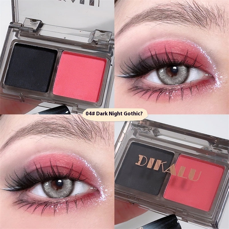 Black and Red Eye Shadow Palette Goth DIKALU