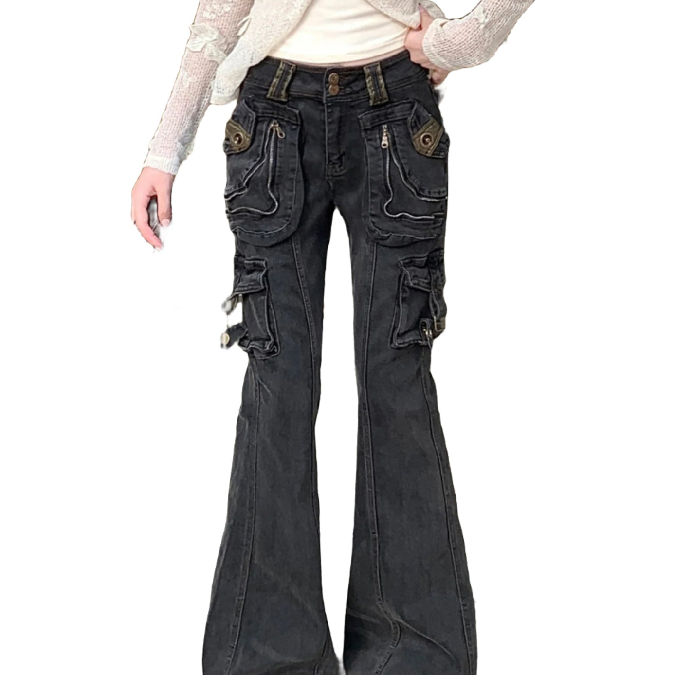 Faded Alternative Flared Jeans