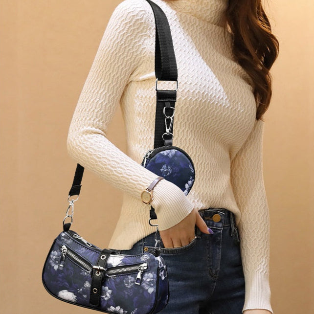 extra mini bag Floral Skull Casual Goth Bag Womens