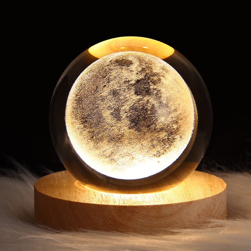 Full Moon Night Light Crystal Ball