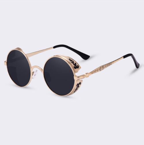 Black Gold Gothic Sunglasses