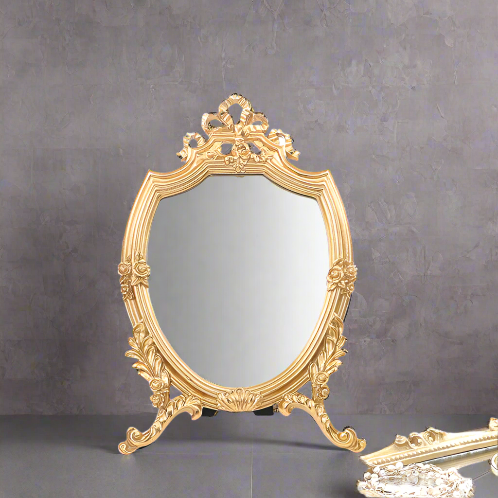 makeup Gold Victorian Vanity Mirror