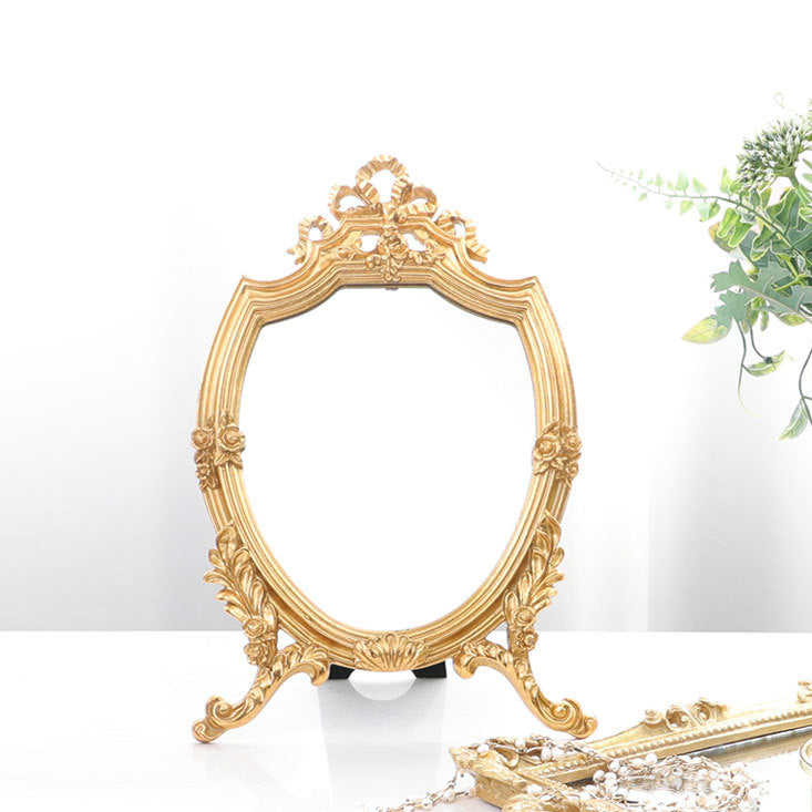 Gold Victorian makeup Mirror