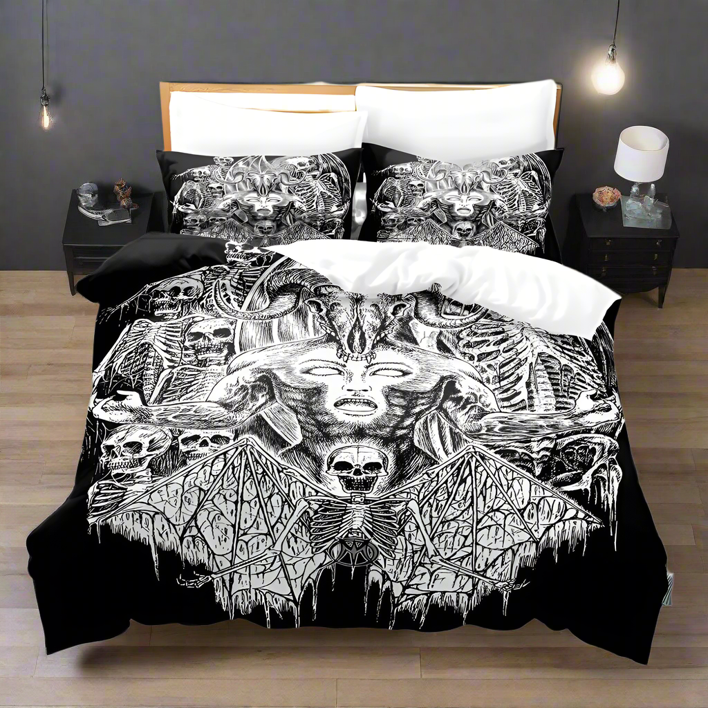 Goth Bed Comforter Set