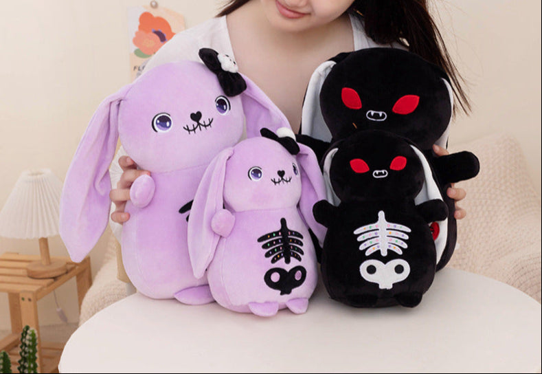 Purple Gothic Bunny Plushie