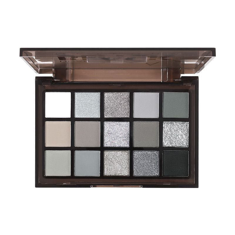 Goth Black Eyeshadow Palette 15 Colors KAPEINE