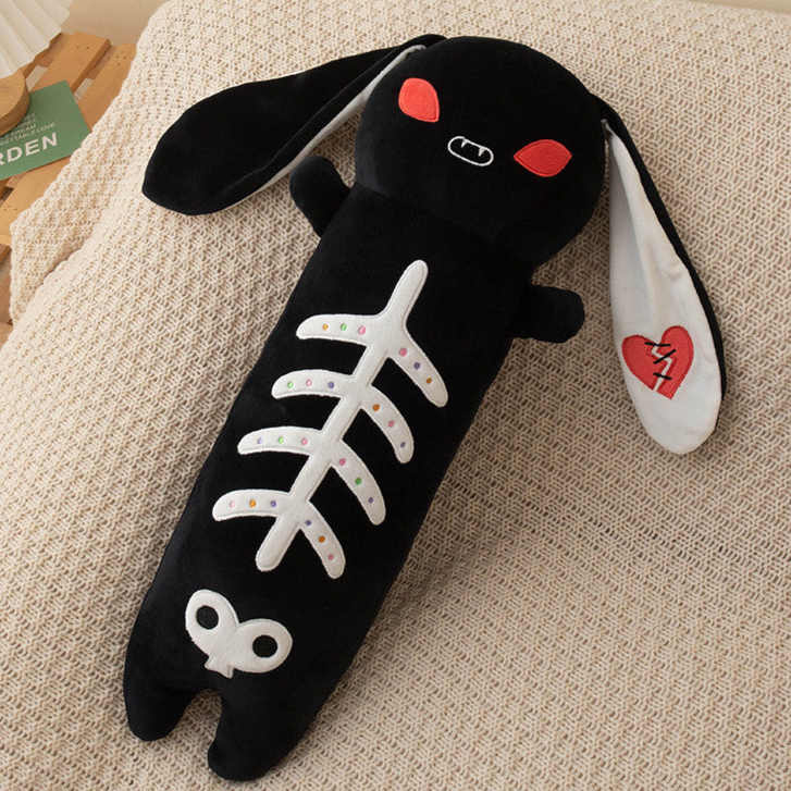 Goth Black Rabbit Plush