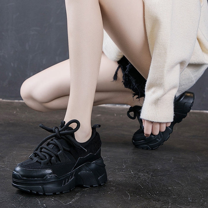 Goth Black Sneakers  Women