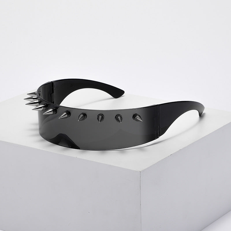Goth Black Spike Sunglasses