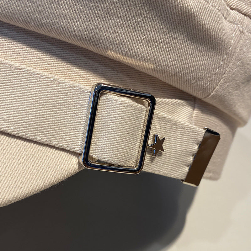 Goth Buckle Cap metal Stars