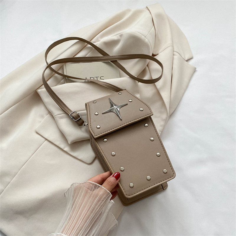 brown Goth Crossbody Purse