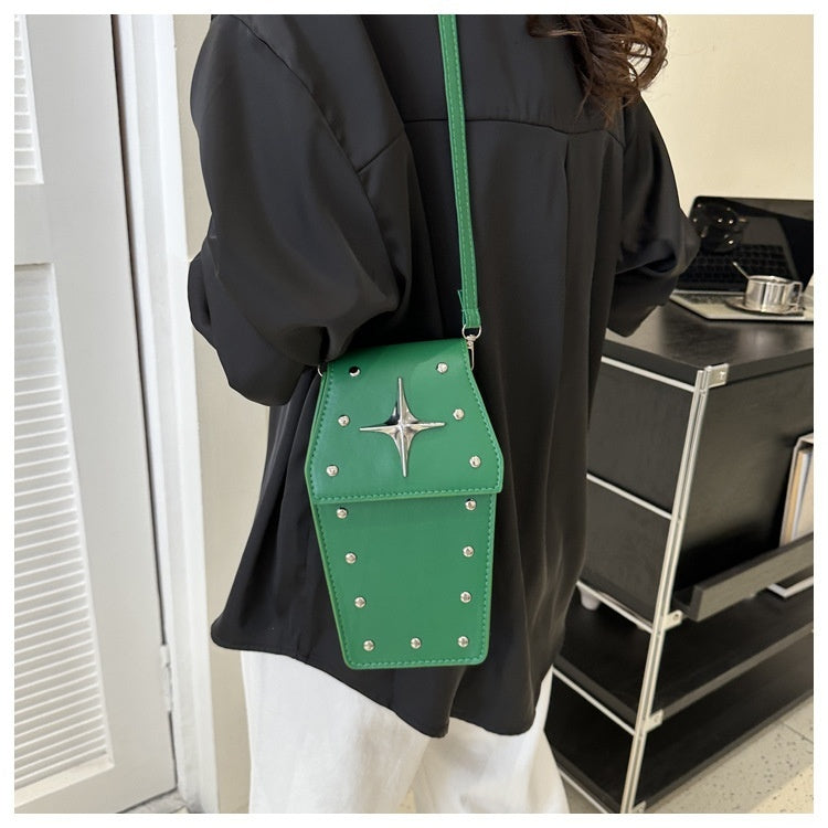 green Goth Crossbody Purse