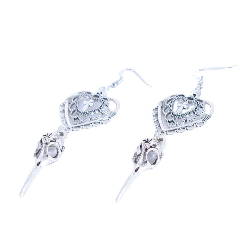 Goth Dangle Earrings Womens