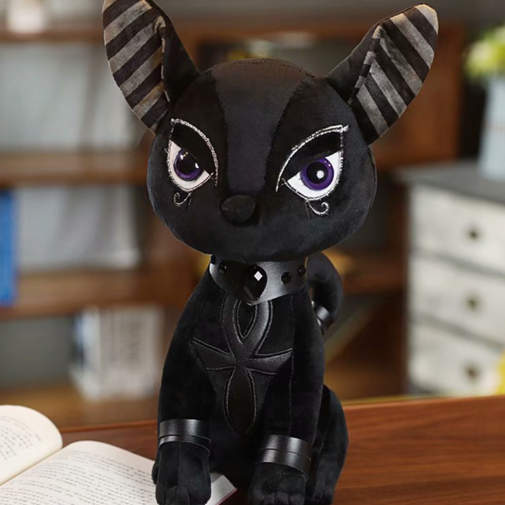 Goth Egyptian Cat Plush Toy