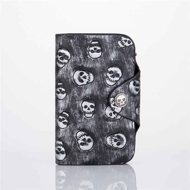 Goth Embossed Skull Wallet