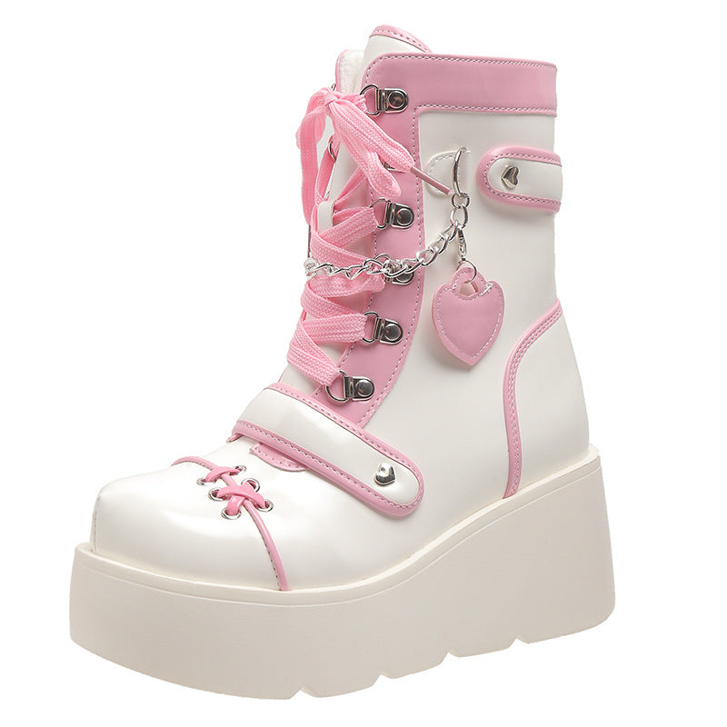 Goth Flat Platform Boots