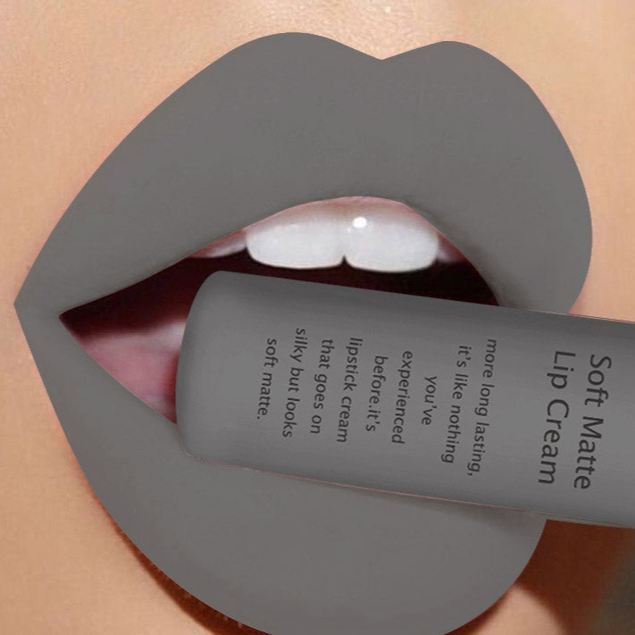 Goth Gray Lipstick Qibest Matte