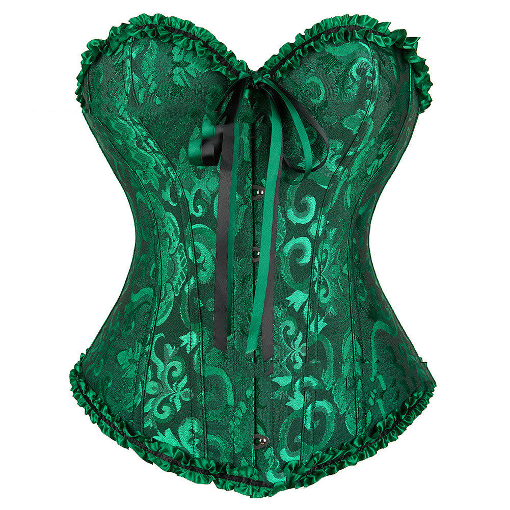 Goth Green Corset Overbust