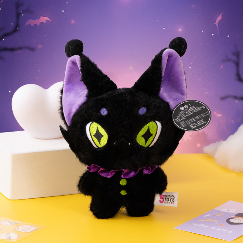 Gothic black Lynx Plush Animal Joker Design