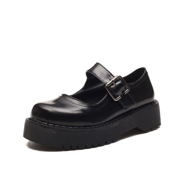 Goth Mary Jane Shoes Chunky Platforms