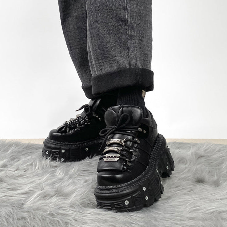 Gothic Metal Razor Blade Shoes