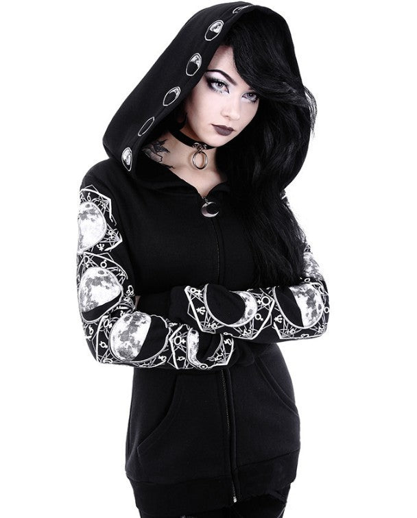 Goth Moon Hooded Jacket