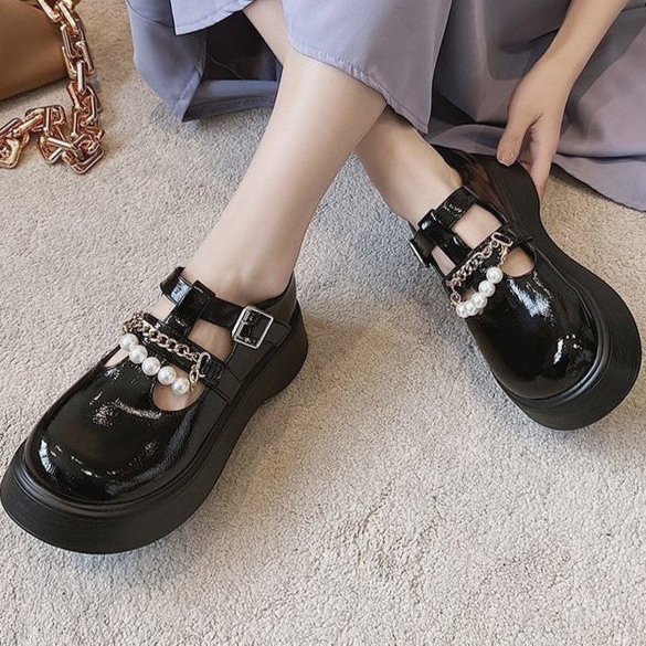 Goth Platform Lolita Shoes black