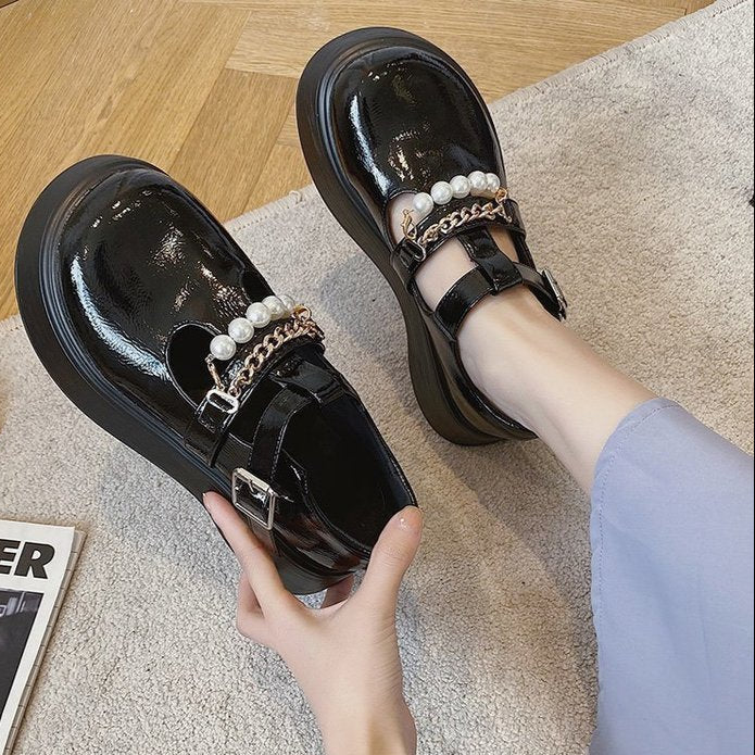 Goth Platform Lolita Shoes flat