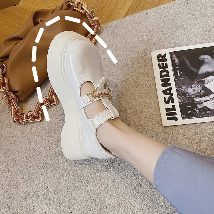 Goth Platform Lolita Shoes white