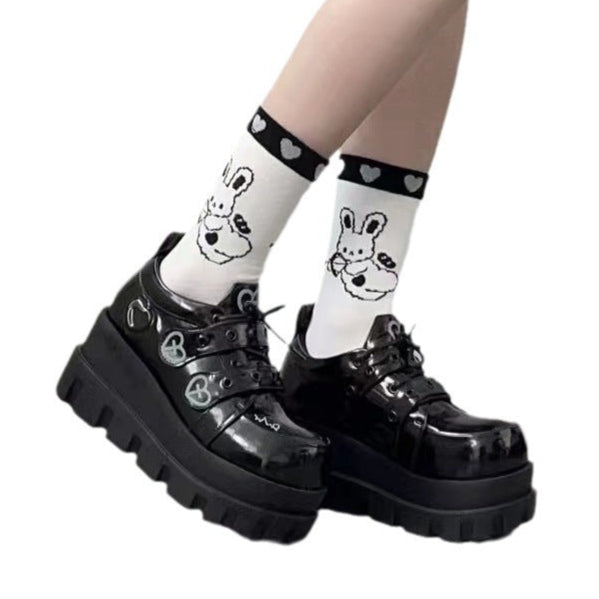 Goth Platform Shoes Vegan Leather