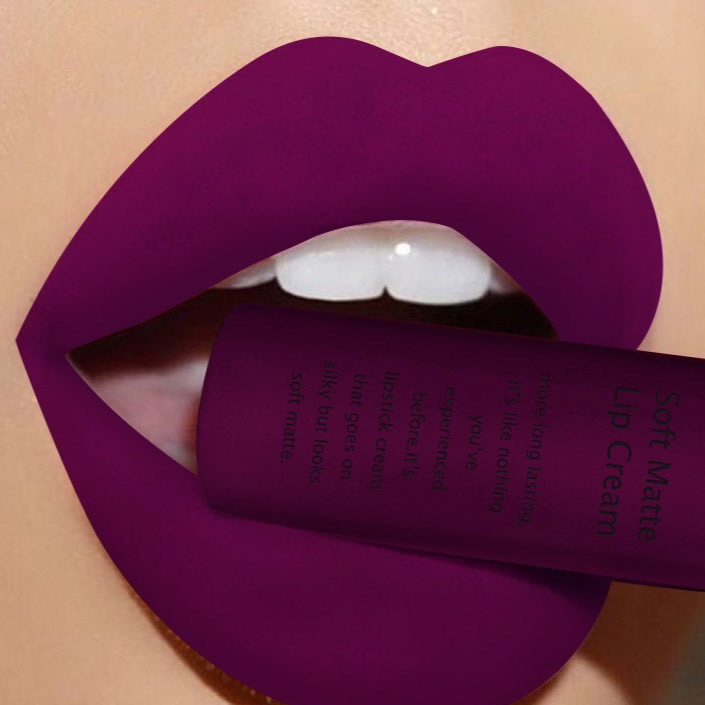 Goth Purple Lipstick Qibest Matte